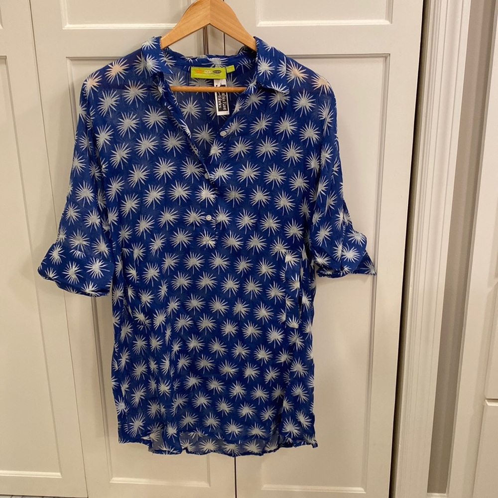 Sheer cotton tunic